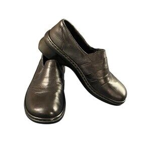Rieker Antistress Black Leather Elastic Side Women’s Shoes Size EU 37 Work Shoe
